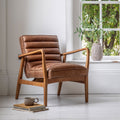 Tate Armchair - Vintage Brown Leather