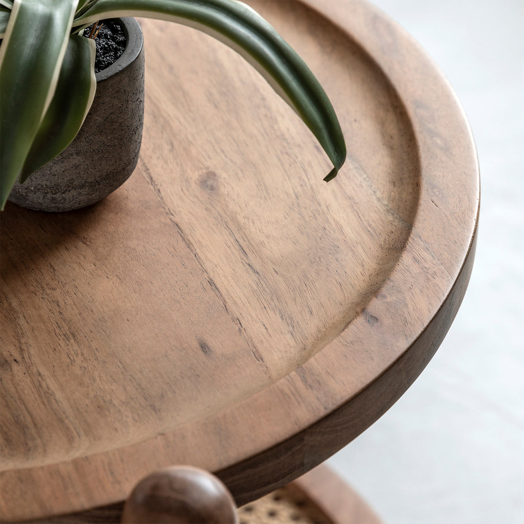 Riya Side Table:- Natural