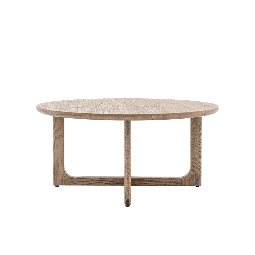 Maurice Round Coffee Table:- Smoked