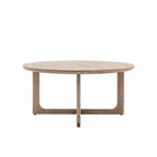 Maurice Round Coffee Table:- Smoked