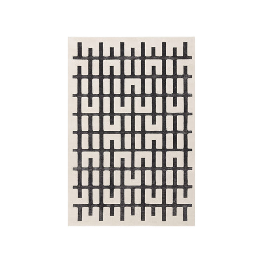 Valley Floor Rug - Charcoal & Ivory Junction