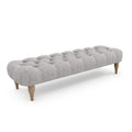 Grace Buttoned Bench Stool