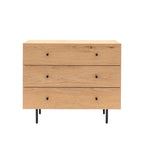 Ansel 3 Drawer Chest:- Natural