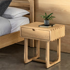 Maurice 1 Drawer Bedside:- Natural