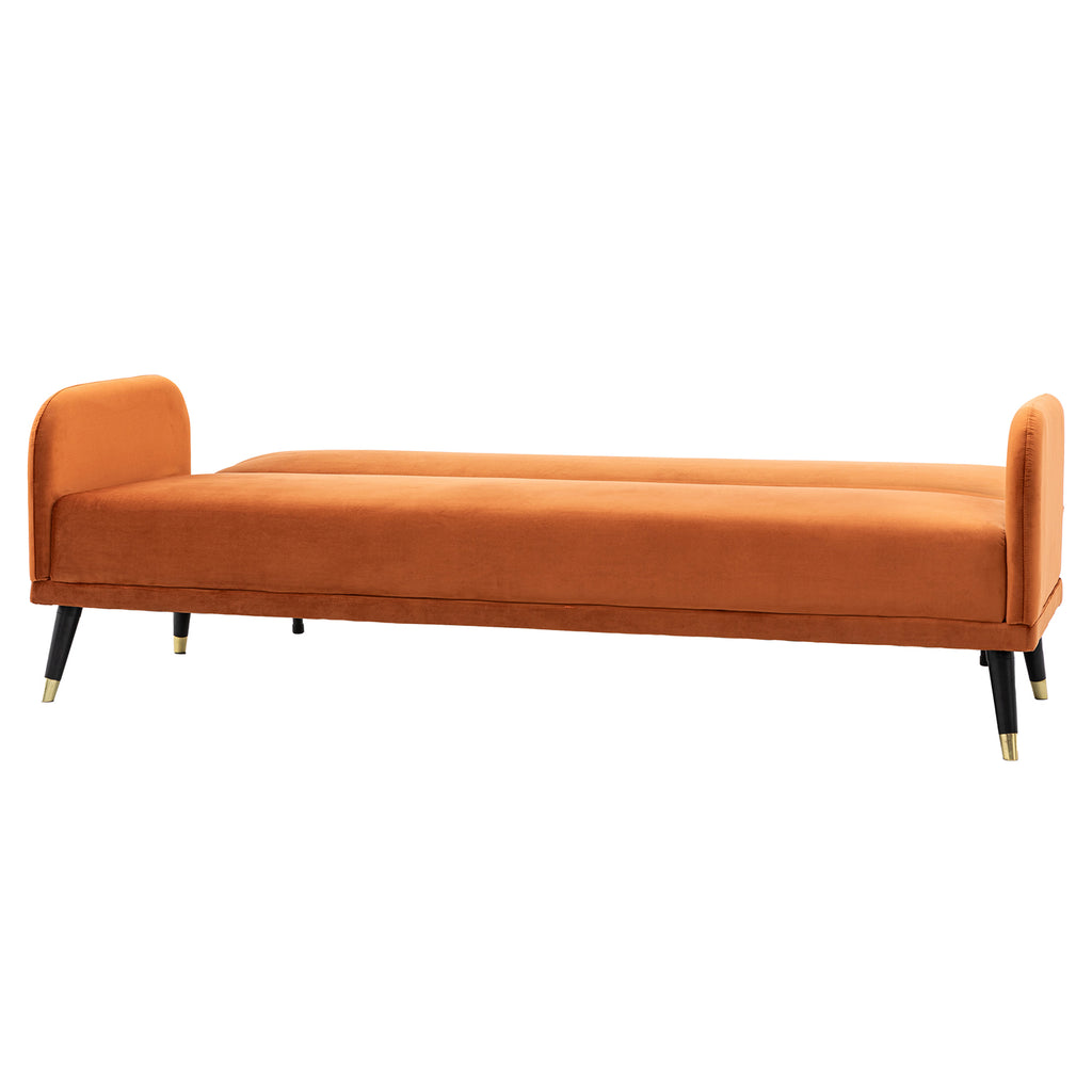 Dawson Sofa Bed - Burnt Orange Velvet