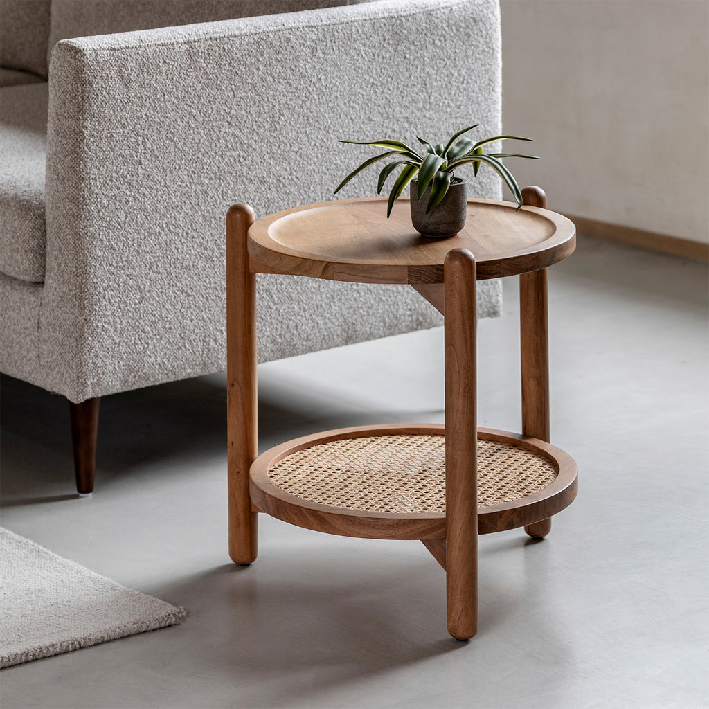 Riya Side Table:- Natural