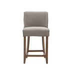 Harris Bar Stool:- Grey Linen Taupe, Set of 2