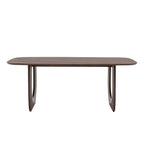 Spacious Lilia dining table featuring a luxurious walnut surface