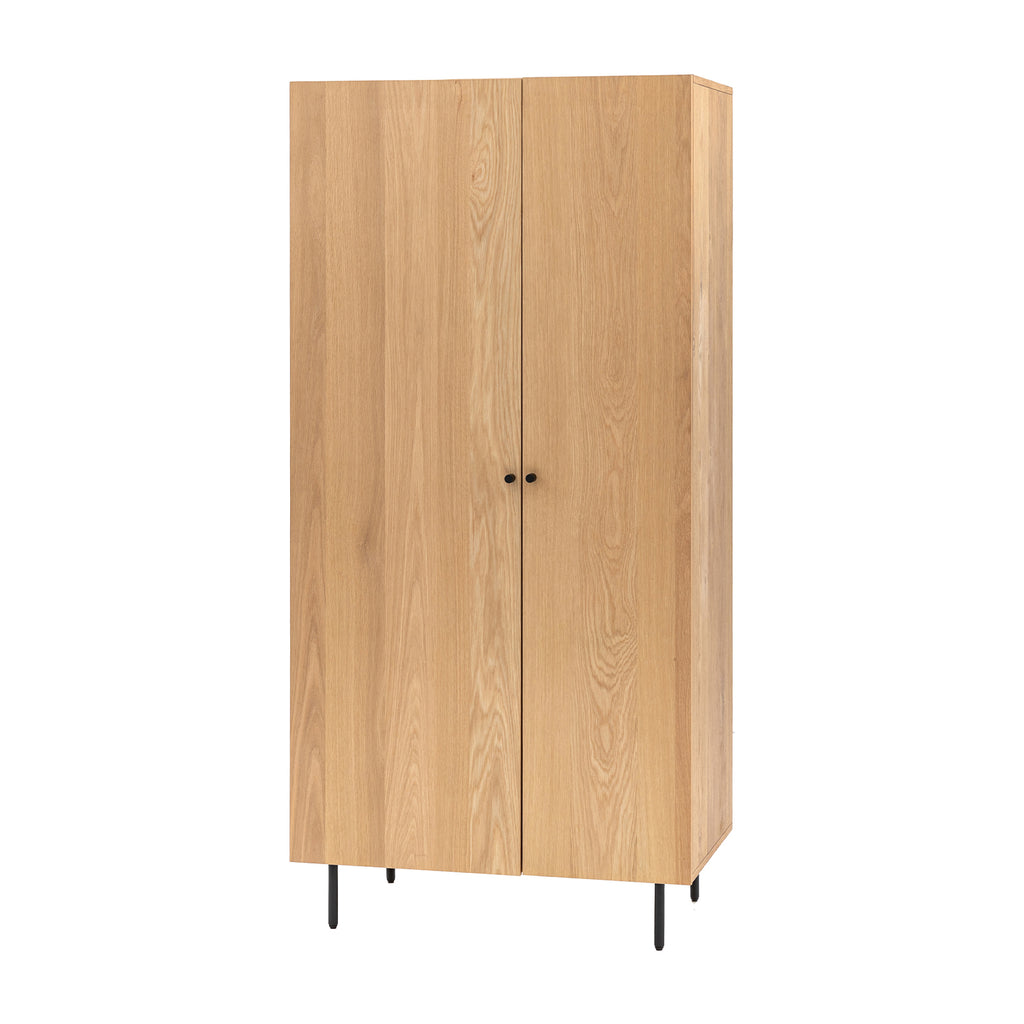 Ansel 2 Door Wardrobe - Natural