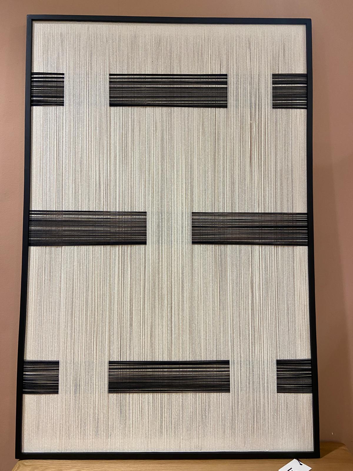 CLEARANCE - Black & White Woven Picture