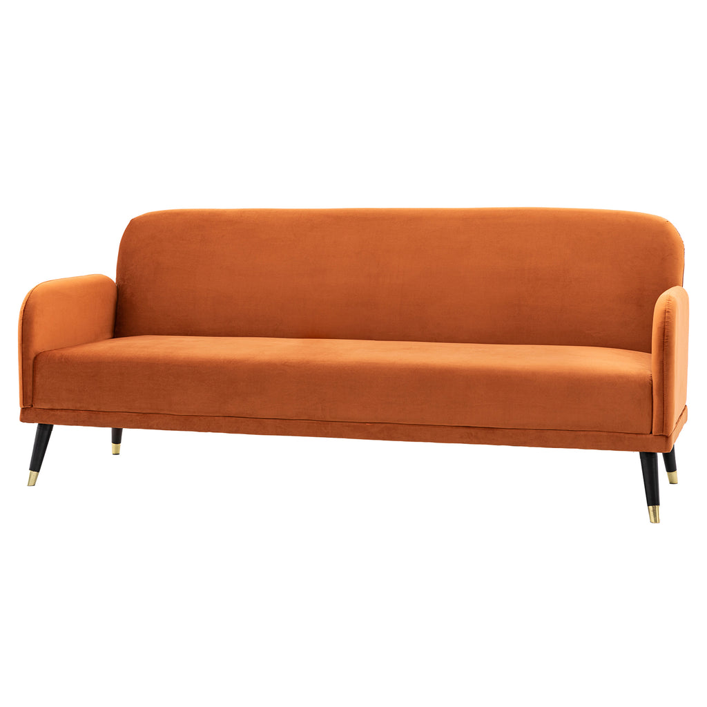 Dawson Sofa Bed - Burnt Orange Velvet
