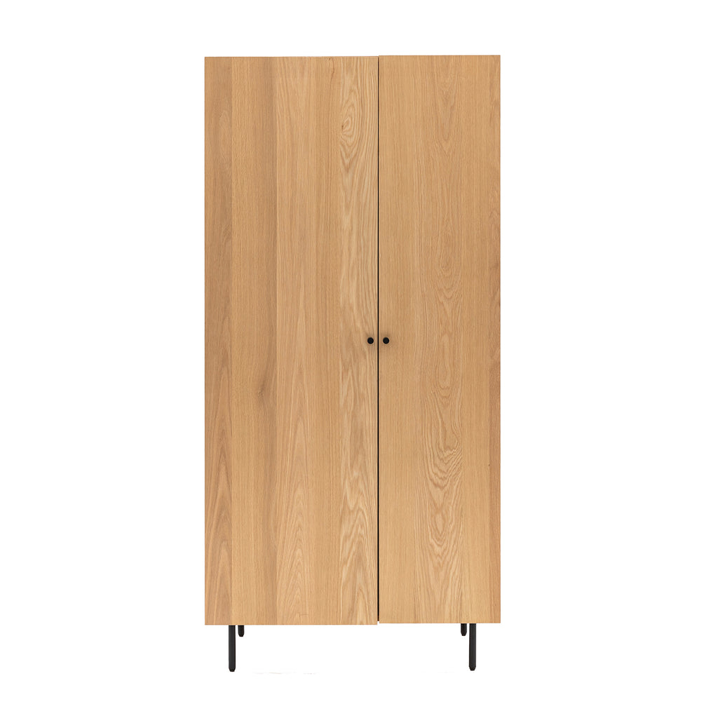 Ansel 2 Door Wardrobe - Natural