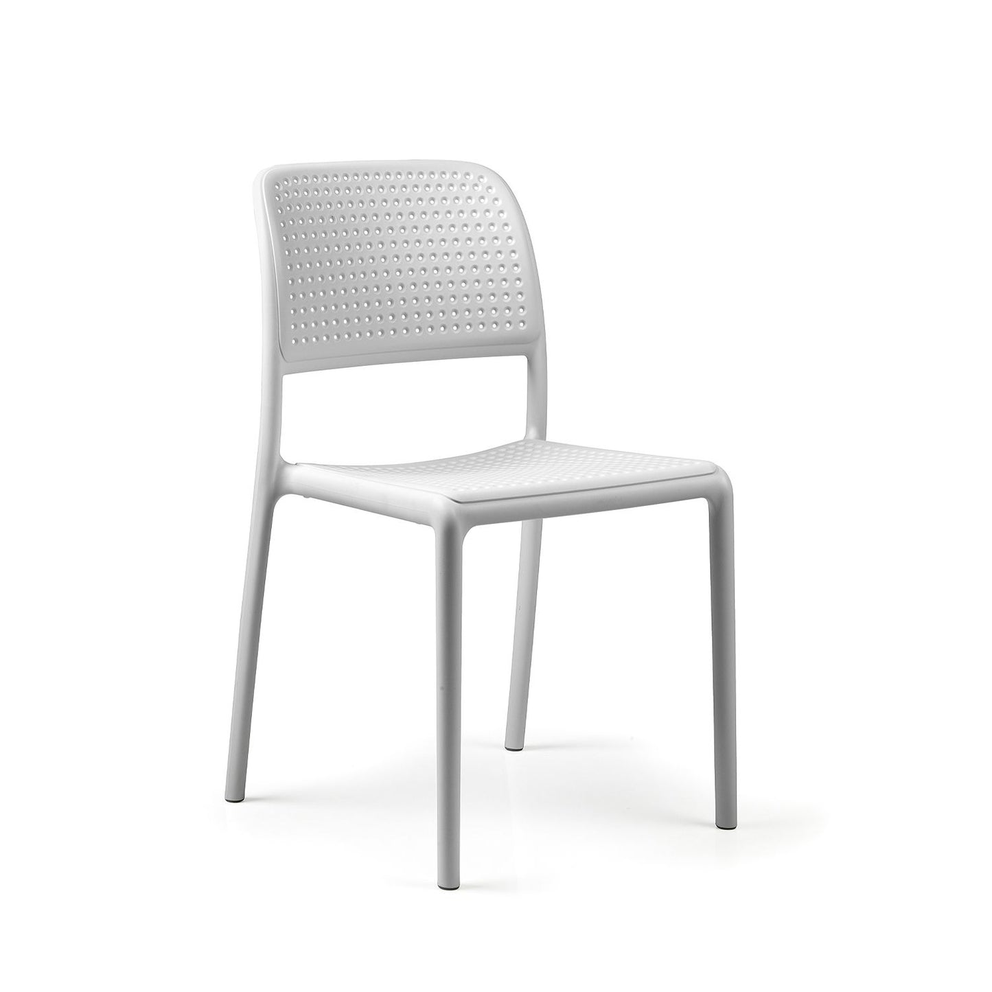 Bora Armless Chair By Nardi - Set Of 6 - White