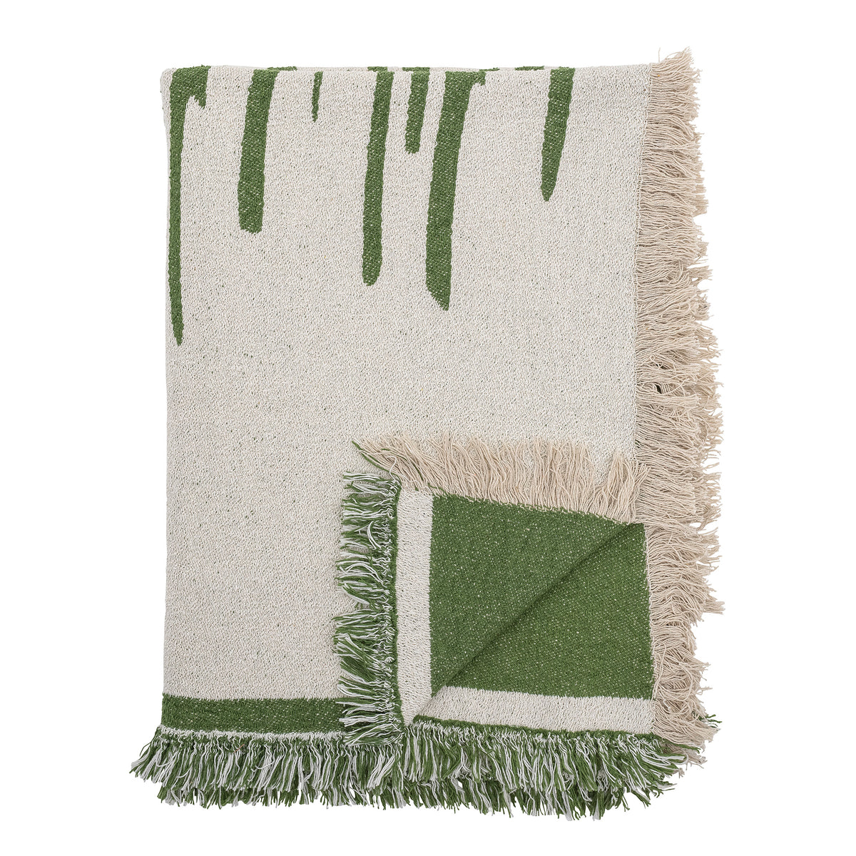 Haxby Recycled Cotton Throw - Green