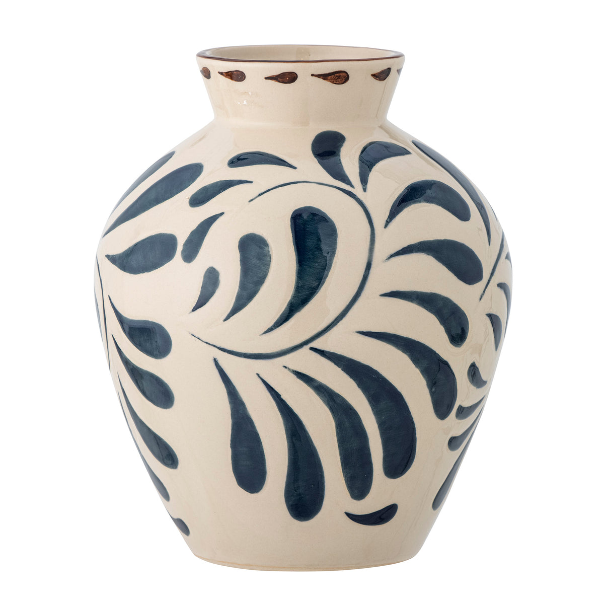 Heikki Stoneware Vase - Blue