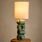 Brady Stoneware Table Lamp - Green