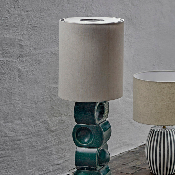 Brady Stoneware Table Lamp - Green