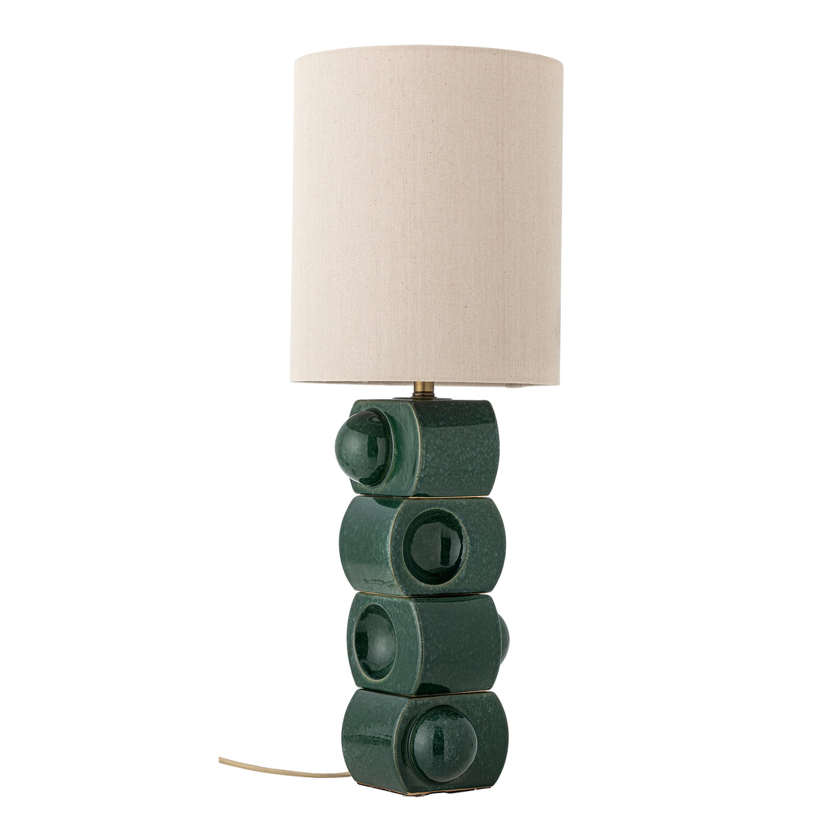 Brady Stoneware Table Lamp - Green