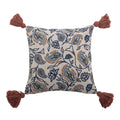 Paisley Pattern Cushion With Tassels