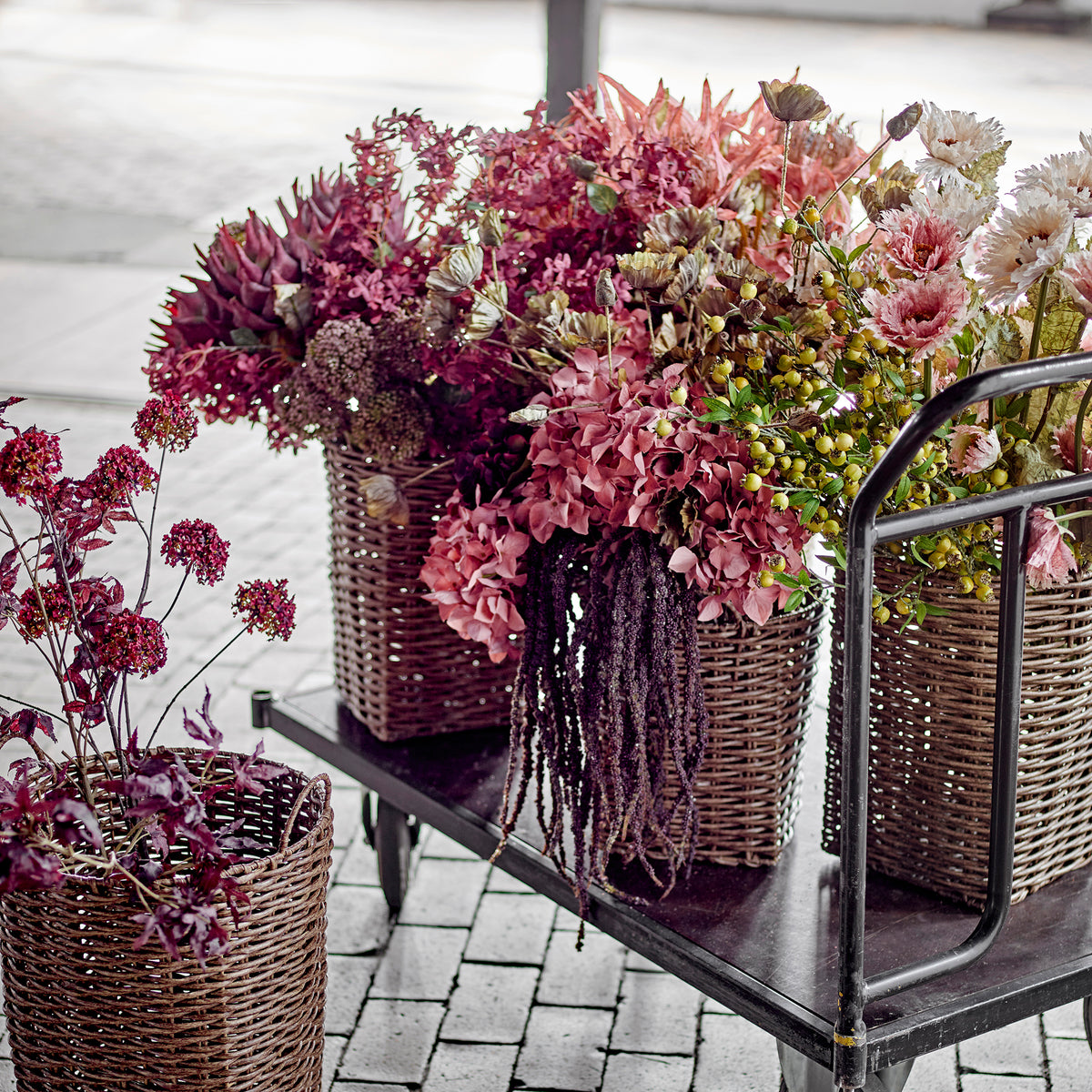 Hydrangea Stem - Red