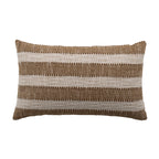Beige & Brown Striped Cotton Cushion 