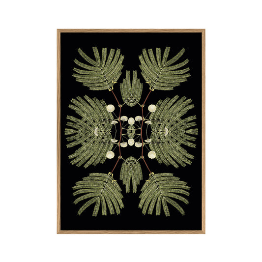 No. 8903 Botanical Reflection Ltd Edition - 30cm x 40cm with Oak Frame