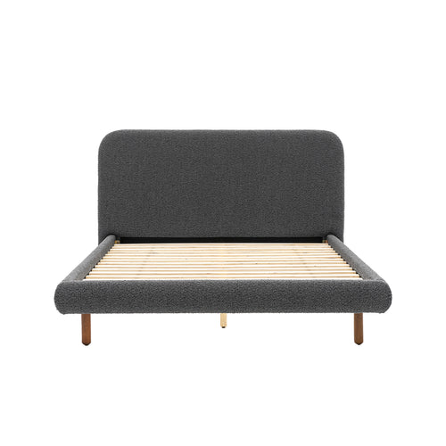 Amia 4ft6 Double Bed in Charcoal with a modern design