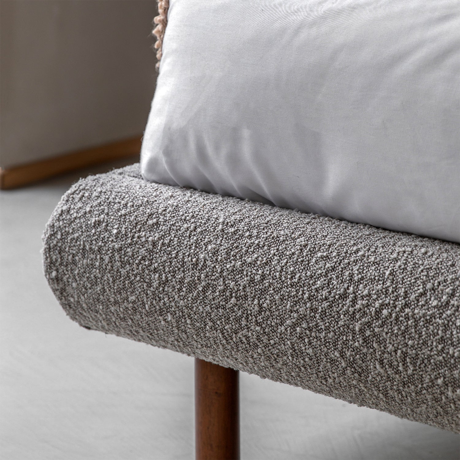 Amia 4ft6 Double Bed - Grey Stone