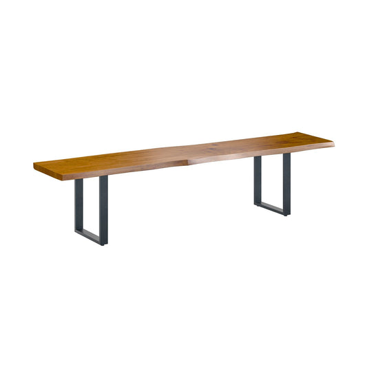 Hoxton Dining Bench - With Russet Top & U Shaped Legs - 2m