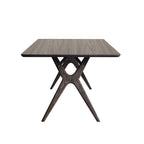Rose Hill Ash Dining Table With Rounded Corners With Brass - 260cm Extending