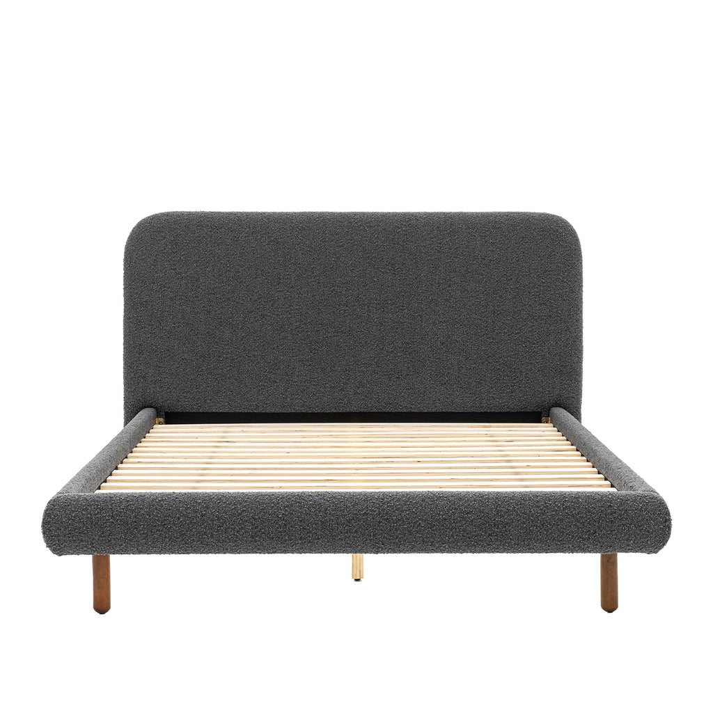 Amia 5ft Kingsize Bed - Charcoal