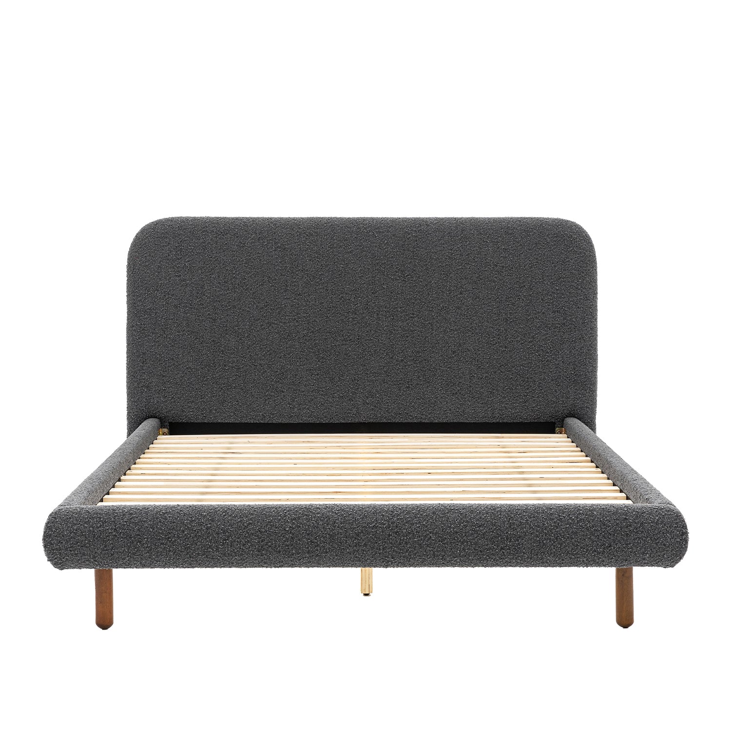 Amia 5ft Kingsize Bed - Charcoal