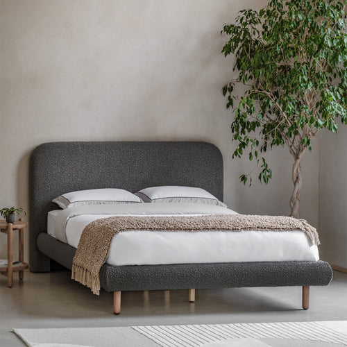 Amia 4ft6 Double Bed - Charcoal
