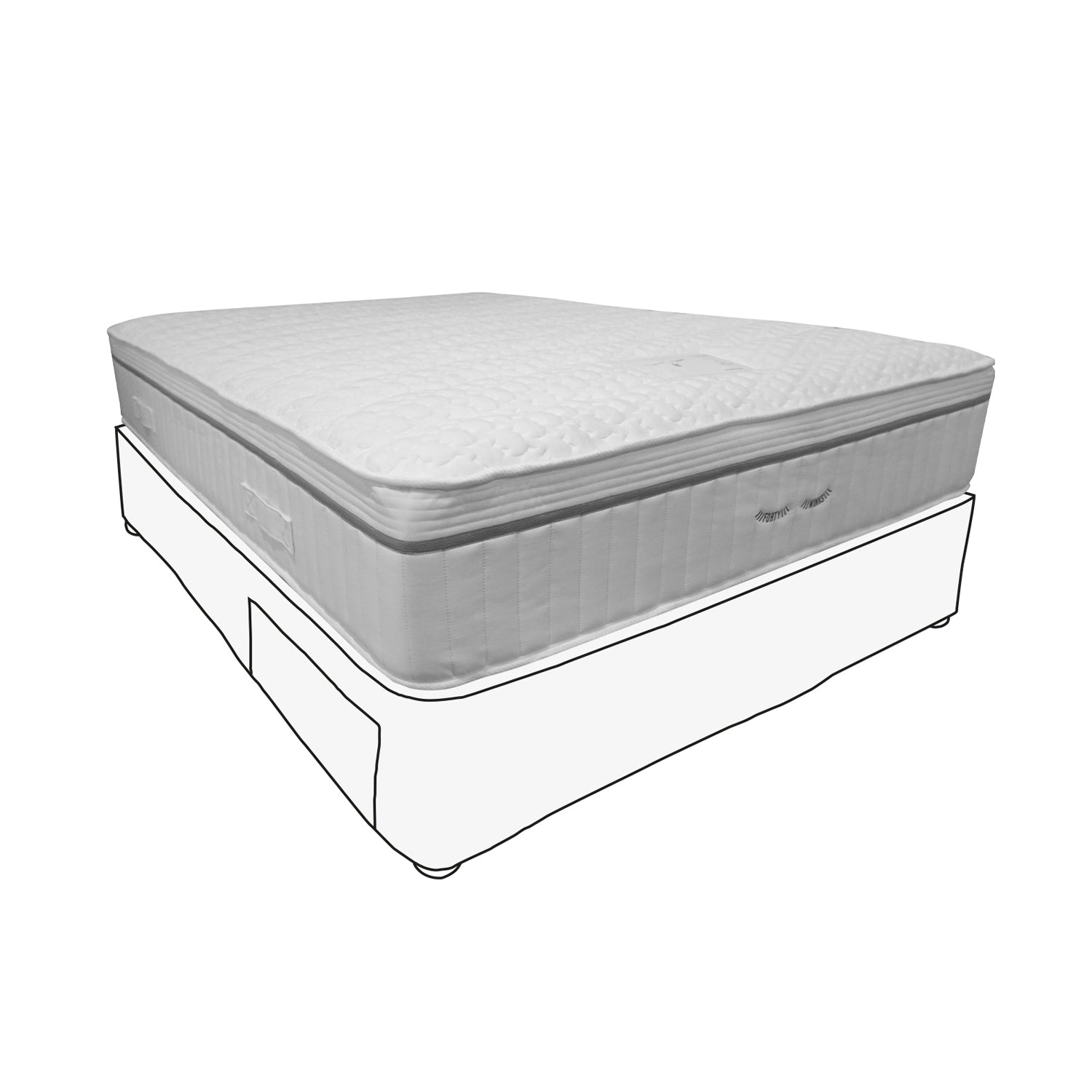 King Size - Mattress & Divan With Drawers