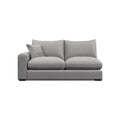 Gray Arden sofa  2 seater module with cushion on a white background