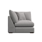 Gray corner  section to build your own sofa configuration on a white background