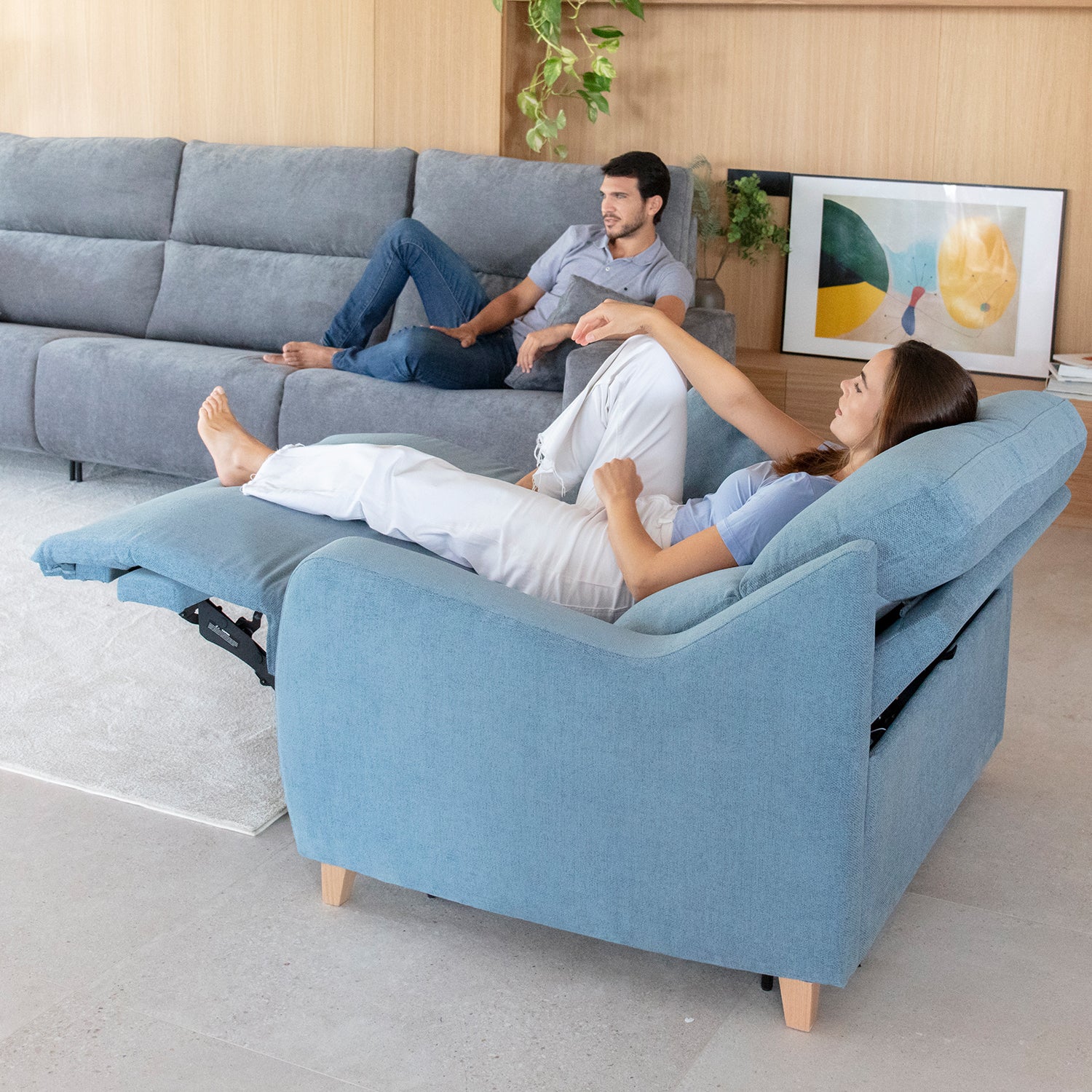 The Alex reclining armchair by Fama.