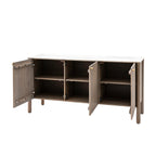 3 Door Sideboard - White & Grey Wash Finish