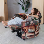 Animal print reclining armchairs. Make a statement and design a Fama sofa or chair your way! Moonrise Powerlift by Fama.