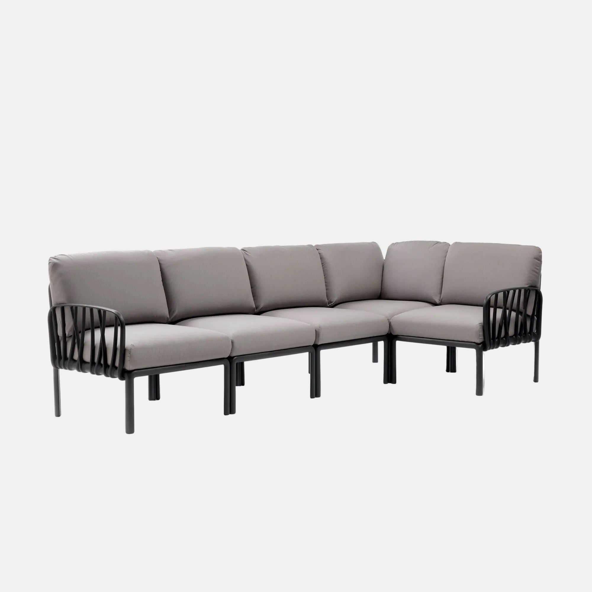 Nardi Komodo 5 Corner Sofa By Nardi - With Grigio Cushions