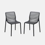 Doga Armless Chair By Nardi - Set Of 2