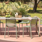 Comfortable and chic Doga Armless Chair by Nardi set of 2 designed to elevate your seating game with Italian-inspired design and practicality