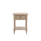Lime Wash Bobbin Leg Artisan 1 Drawer Bedside