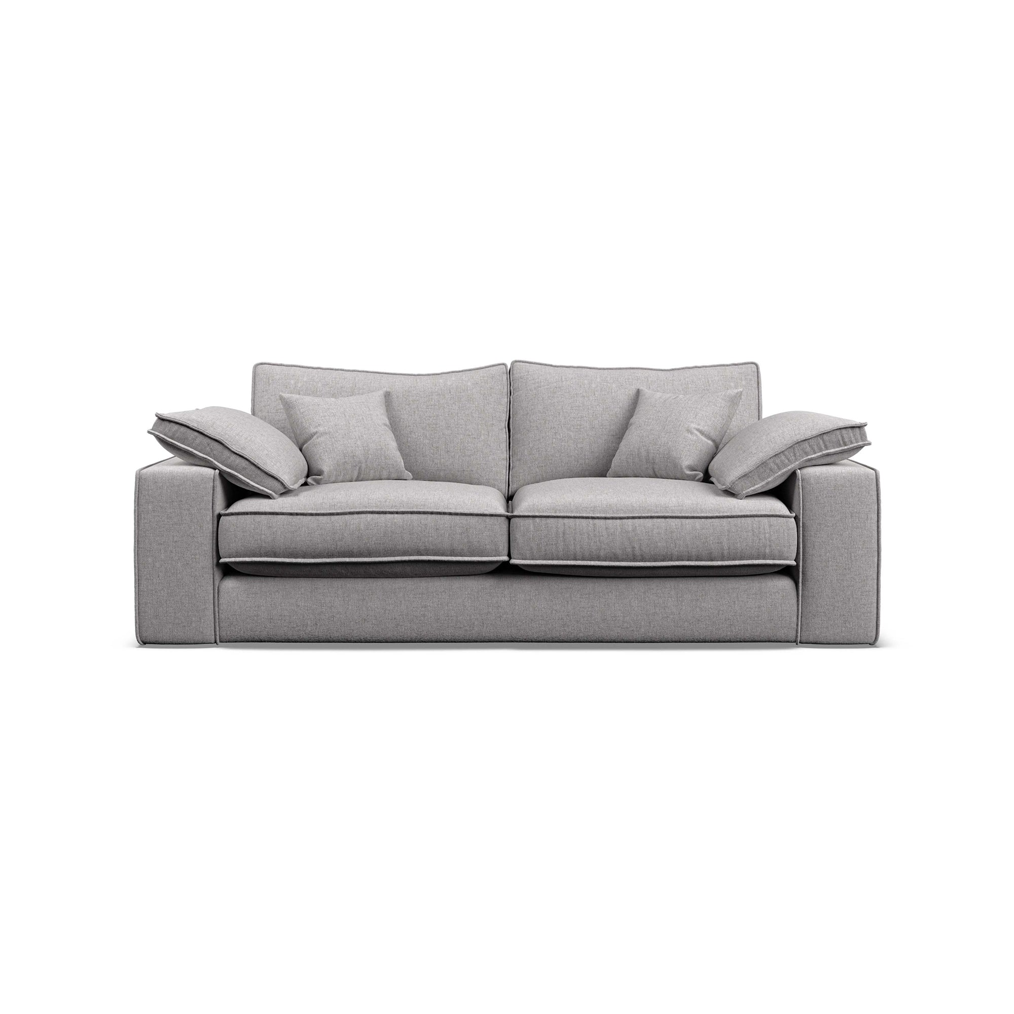 Astoria Large Sofa with Oxford edge detail and feather-filled arm pads i