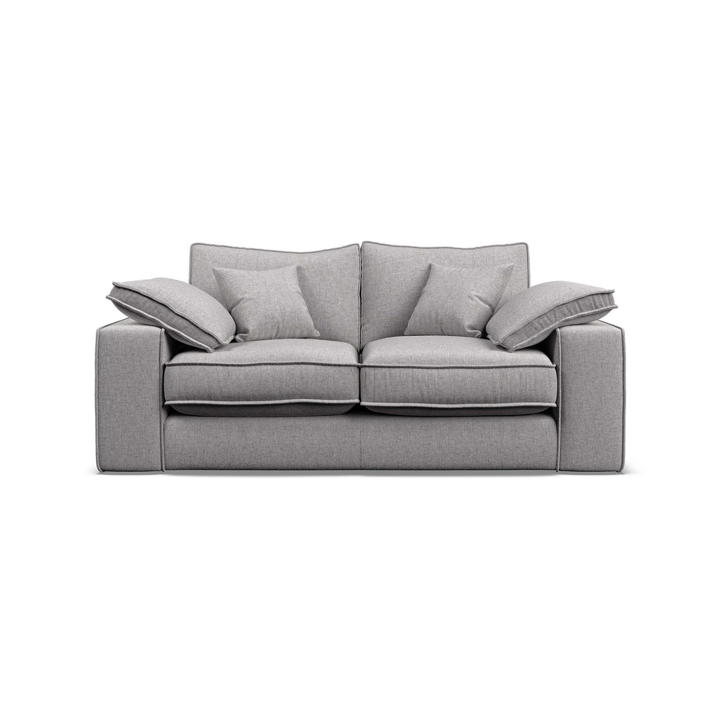 Astoria  Medium Sofa In Grey Fabric On White Background