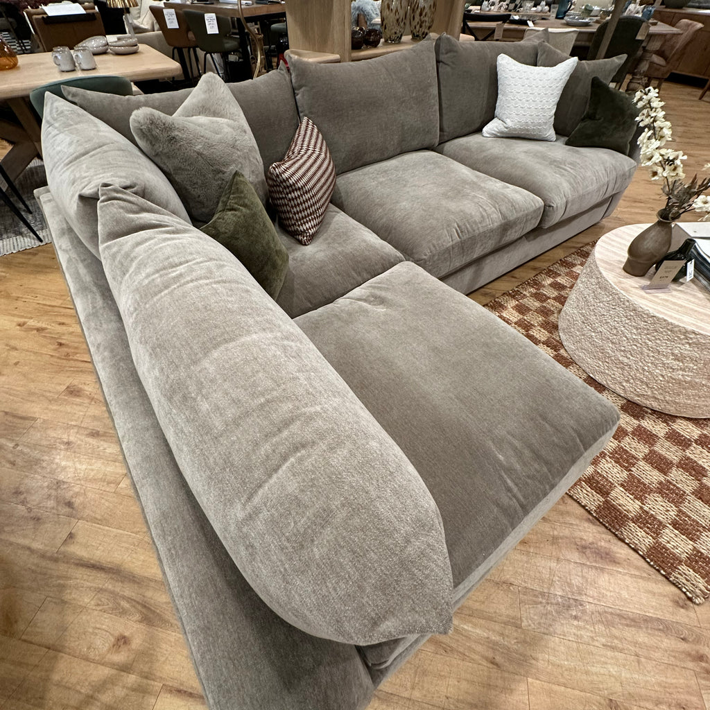 CLEARANCE - Aubrey Sofa  - Corner Unit With Scatter Pack