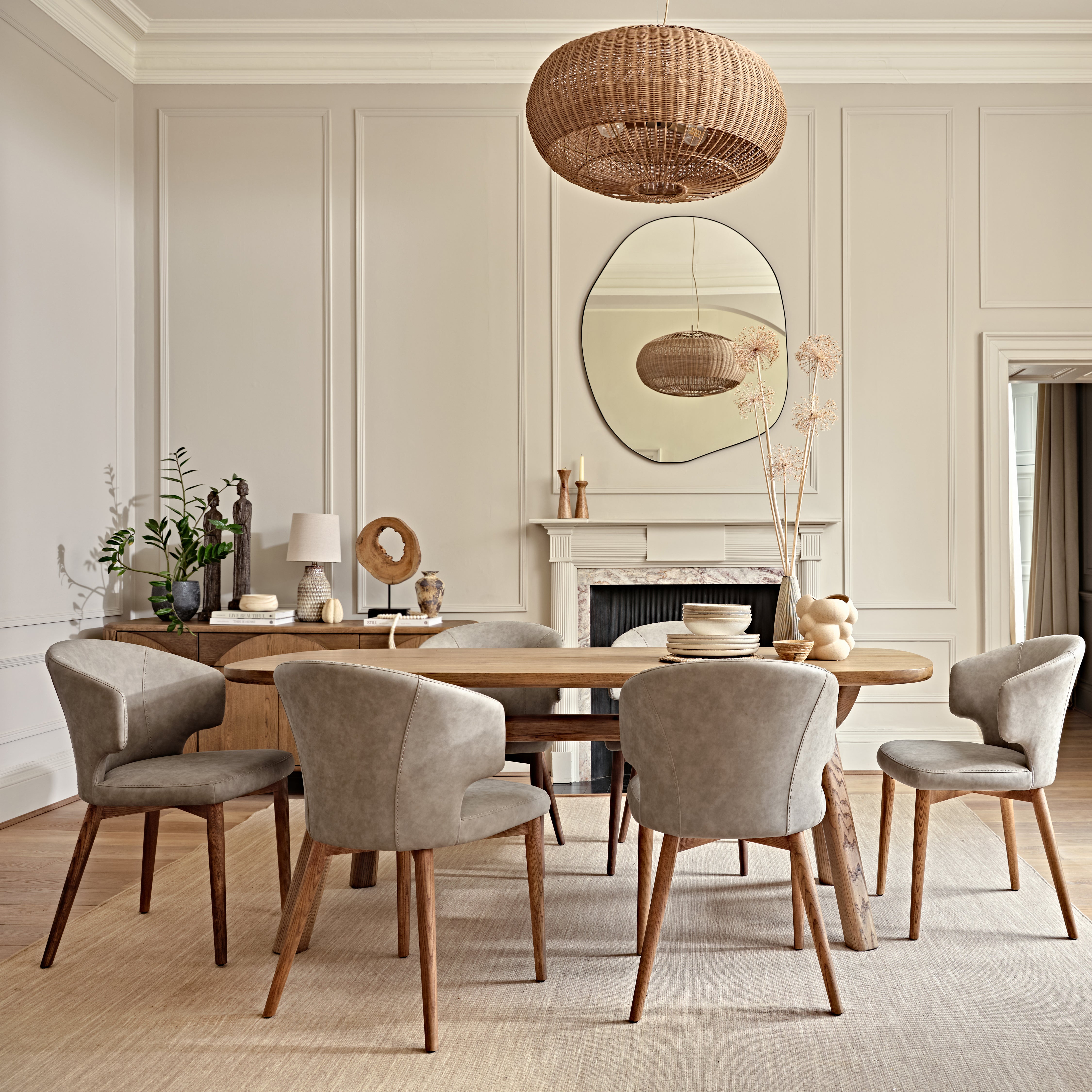 Ashby 200cm Wide Dining Table - Made From Solid White Oak – BF Home