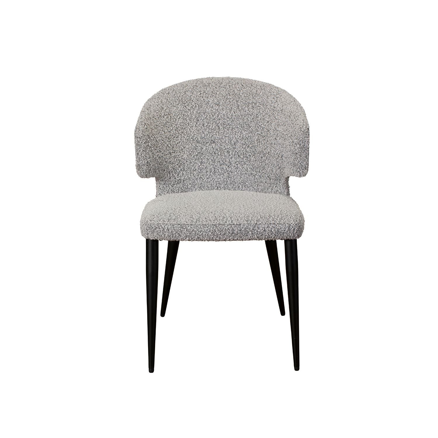 Dining Chair - Grey Boucle