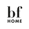 Logo of bf HOME on a white background
