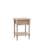 Lime Wash Bobbin Leg Artisan 1 Drawer Bedside